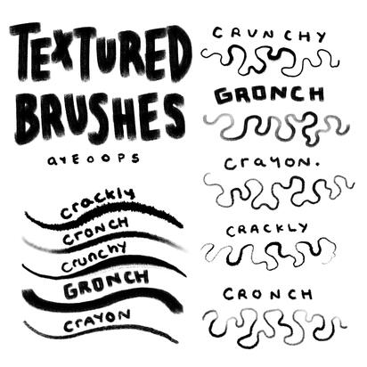 Textured Brushes by ayeoops